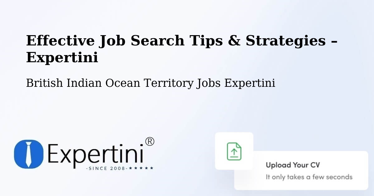 Job Search Tips & Strategies for Job Seekers – British Indian Ocean Territory - British Indian Ocean Territory Jobs Expertini